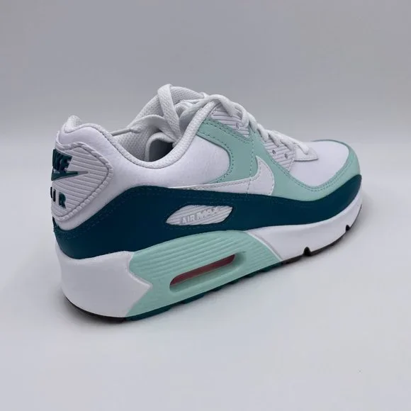 Nike Air Max 90 LTR White / Green Womens Shoes - Picture 8 of 8